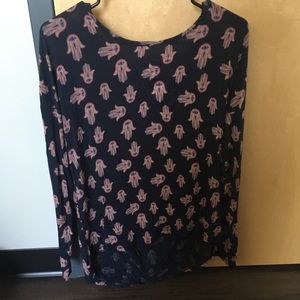 patterned women's blouse